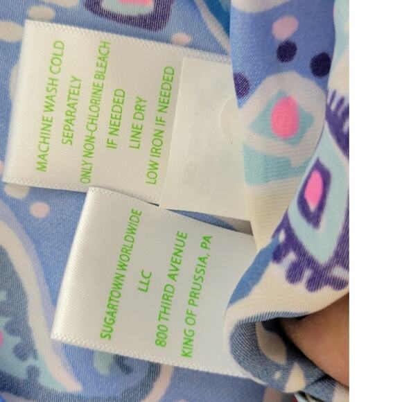 Lilly Pulitzer Top Womens Large Nevie Off Shoulder Macadamia Haute Nature NWOT - Picture 12 of 12